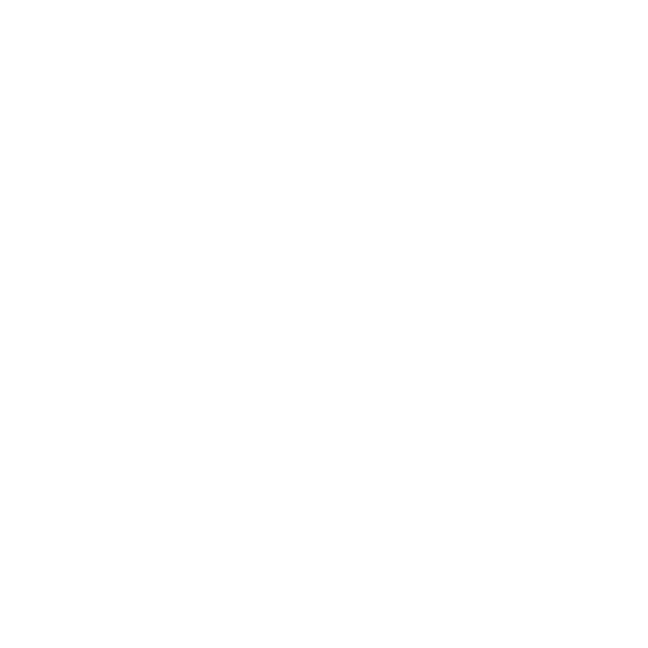 Stilisiertes weißes Symbol eines Rauchers mit Pfeife auf schwarzem Hintergrund